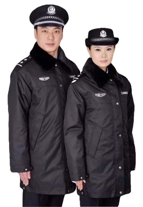 冬季执勤防寒大衣